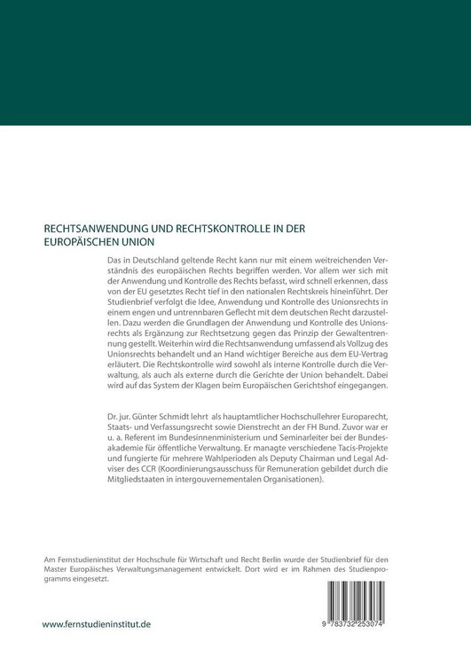 Produktbild: Rechtsanwendung und Rechtskontrolle in der Europ&auml;ischen Union