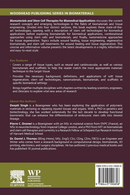Produktbild: Biomaterials and Stem Cell Therapies for Biomedical Applications