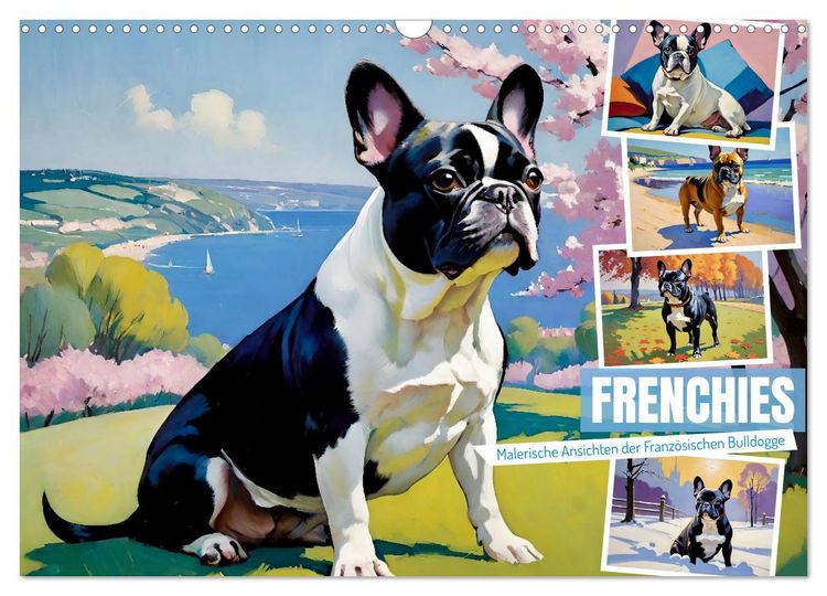 Produktbild: Frenchies (Wandkalender 2026 DIN A3 quer), CALVENDO Monatskalender