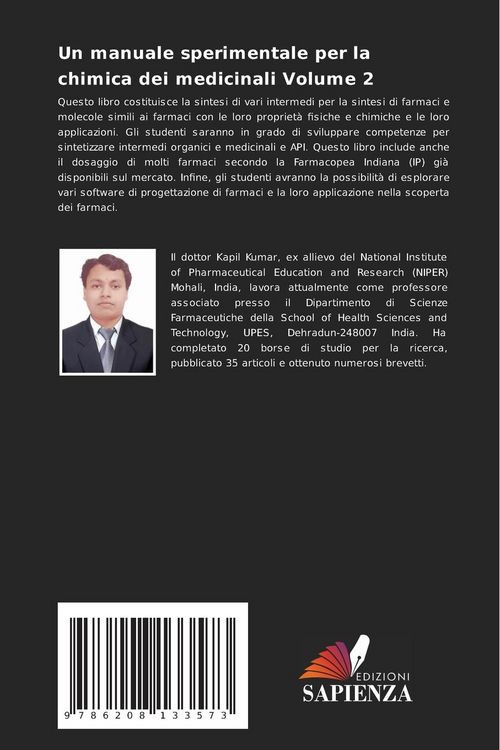Produktbild: Un manuale sperimentale per la chimica dei medicinali Volume 2