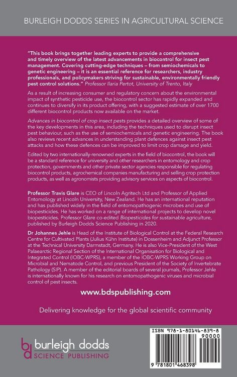 Produktbild: Advances in biocontrol of crop insect pests