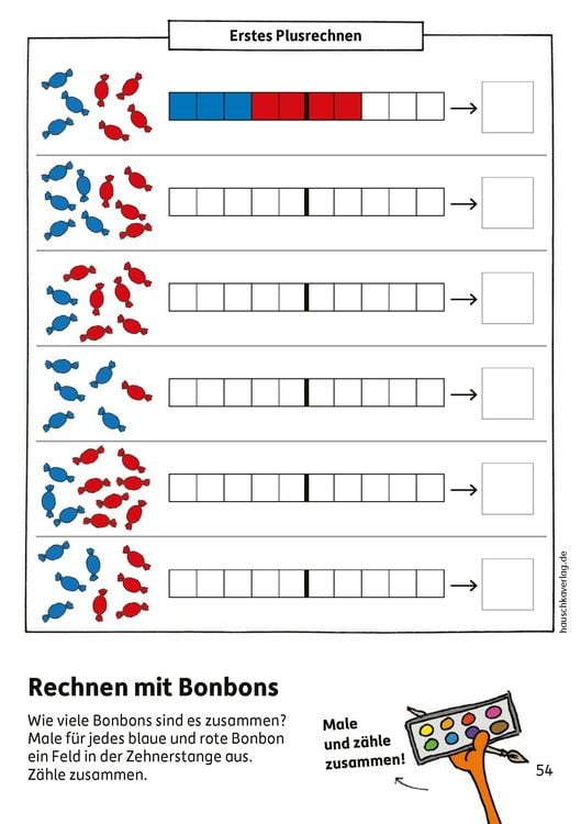 Produktbild: Schulstart-Block ab 6 Jahre &ndash; Zahlen schreiben, z&auml;hlen und rechnen