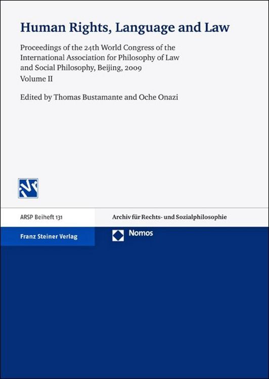 Produktbild: Human Rights, Language and Law