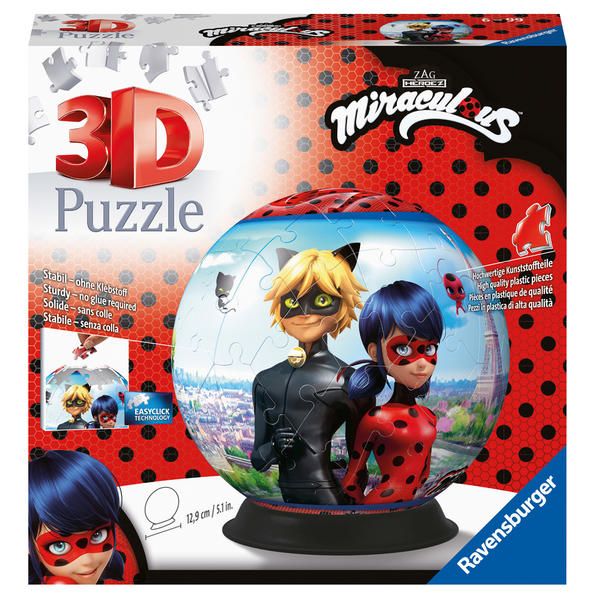 Produktbild: 3D Puzzle Ravensburger Miraculous 72 Teile
