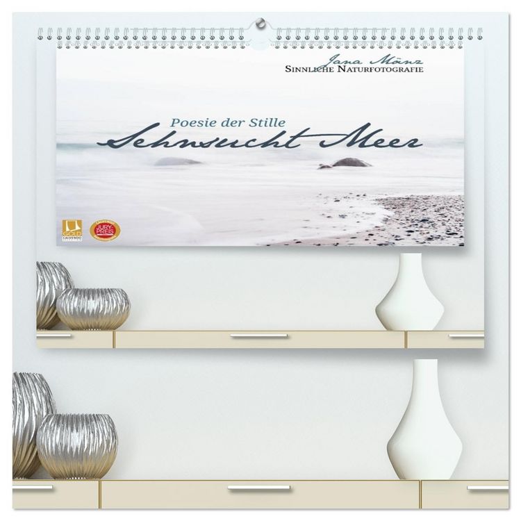 Produktbild: Sehnsucht Meer - Poesie der Stille (hochwertiger Premium Wandkalender 2026 DIN A2 quer), Kunstdruck in Hochglanz