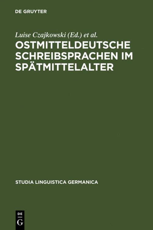 Produktbild: Ostmitteldeutsche Schreibsprachen im Sp&auml;tmittelalter