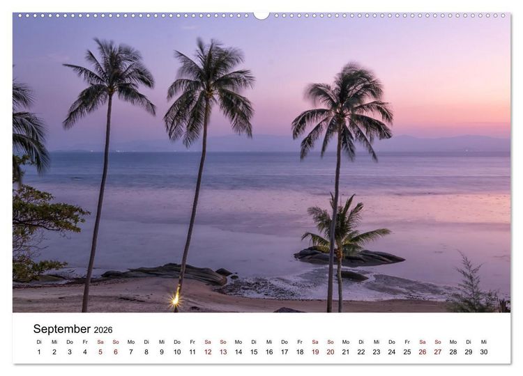 Produktbild: Die sch&ouml;nsten Inseln Thailands (Wandkalender 2026 DIN A2 quer), CALVENDO Monatskalender