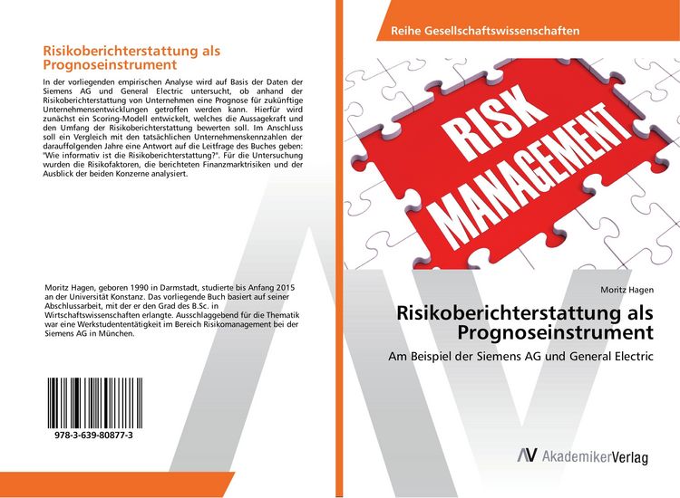 Produktbild: Risikoberichterstattung als Prognoseinstrument