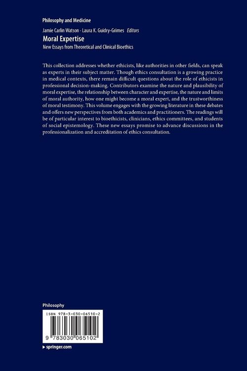 Produktbild: Moral Expertise