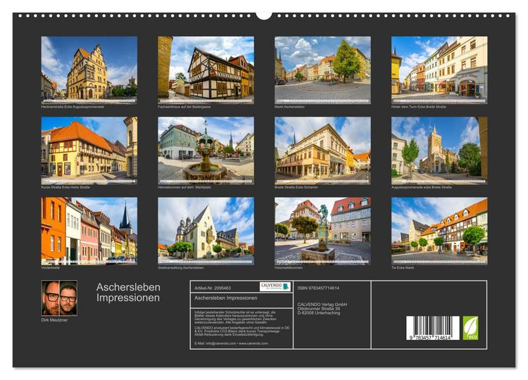 Produktbild: Aschersleben Impressionen (hochwertiger Premium Wandkalender 2026 DIN A2 quer), Kunstdruck in Hochglanz