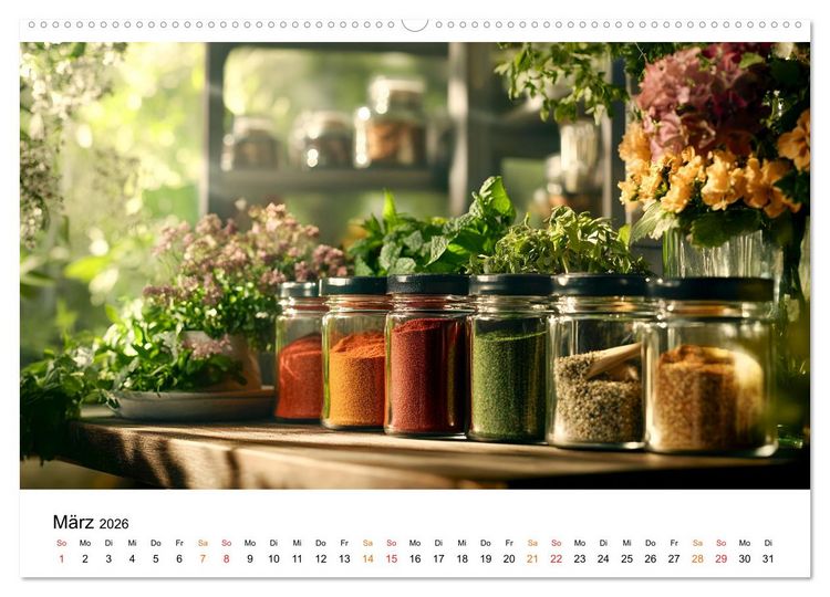 Produktbild: K&uuml;chenkalender Glaswerk (hochwertiger Premium Wandkalender 2026 DIN A2 quer), Kunstdruck in Hochglanz