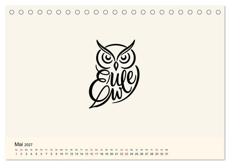 Produktbild: Buchstabentiere (Tischkalender 2027 DIN A5 quer), CALVENDO Monatskalender