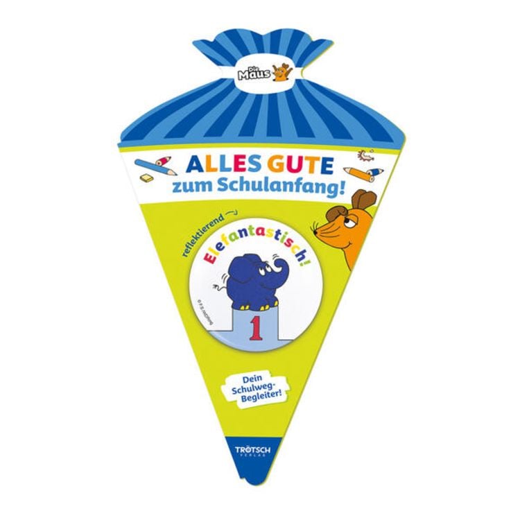 Produktbild: Tr&ouml;tsch Die Maus Schulwegbegleiter Button Elefant