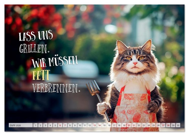 Produktbild: FLAUSCHFIGUR DELUXE Jeden Monat ein H&auml;ppchen Humor (Wandkalender 2026 DIN A2 quer), CALVENDO Monatskalender