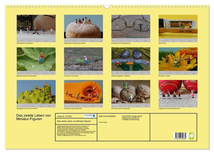 Produktbild: Das zweite Leben von Miniatur-Figuren (Wandkalender 2026 DIN A2 quer), CALVENDO Monatskalender