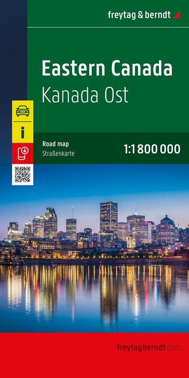 Produktbild: freytag & berndt Stra&szlig;enkarte Kanada Ost 1:1,8 Mio.