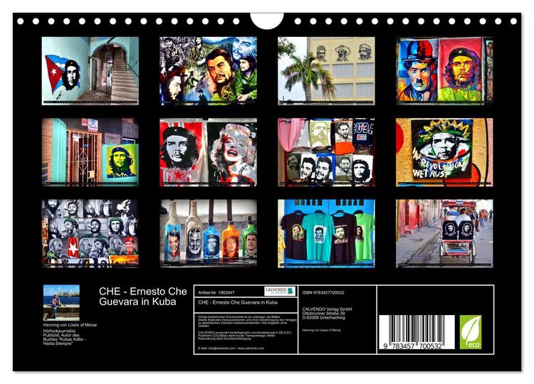 Produktbild: CHE - Ernesto Che Guevara in Kuba (Wandkalender 2026 DIN A4 quer), CALVENDO Monatskalender