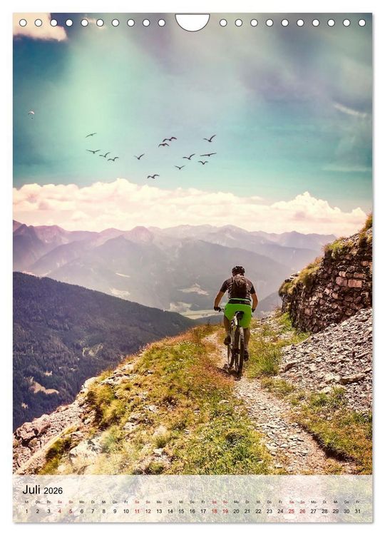 Produktbild: Mountainbike - einfach Spa&szlig; (Wandkalender 2026 DIN A4 hoch), CALVENDO Monatskalender