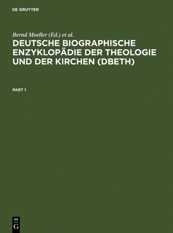 Produktbild: Deutsche Biographische Enzyklop&auml;die der Theologie und der Kirchen (DBETh)
