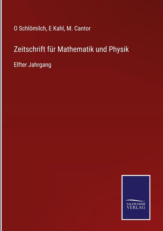 Produktbild: Zeitschrift f&uuml;r Mathematik und Physik