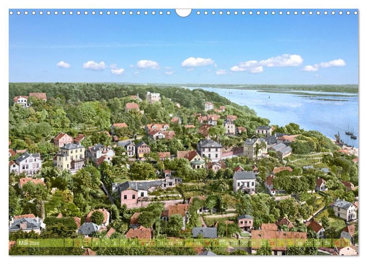 Produktbild: Hamburg zur Kaiserzeit - Fotos neu restauriert und koloriert (Wandkalender 2026 DIN A3 quer), CALVENDO Monatskalender