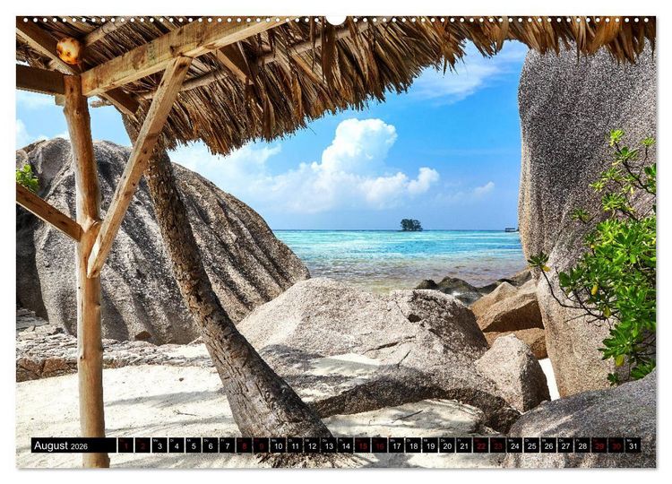 Produktbild: Seychellen Paradies 2026 (hochwertiger Premium Wandkalender 2026 DIN A2 quer), Kunstdruck in Hochglanz