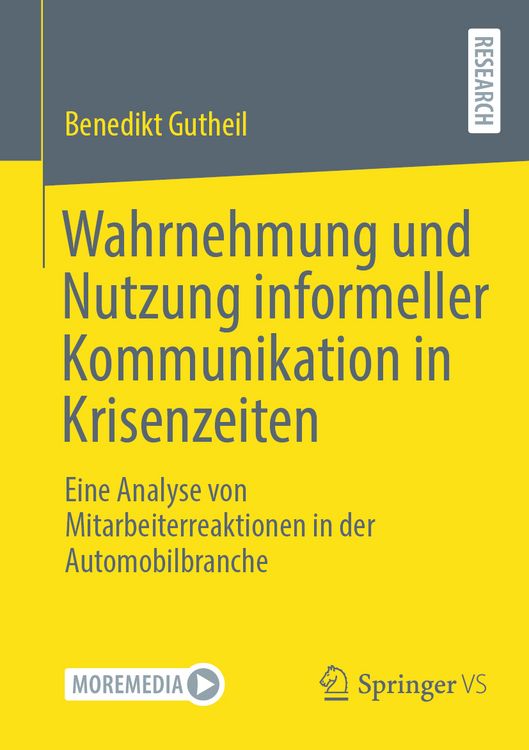 Produktbild: Wahrnehmung und Nutzung informeller Kommunikation in Krisenzeiten