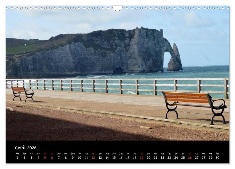 Produktbild: MA NORMANDIE (Calendrier mural 2026 DIN A3 vertical), CALVENDO calendrier mensuel