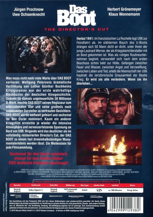 Produktbild: Das Boot - Director's Cut (Das Original)
