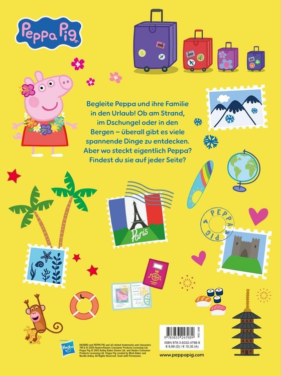 Produktbild: Peppa Pig: Wo ist Peppa? Mein Urlaubs-Wimmelbuch