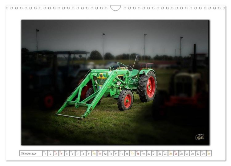 Produktbild: Oldtimer - Trecker Liebe (Wandkalender 2026 DIN A3 quer), CALVENDO Monatskalender