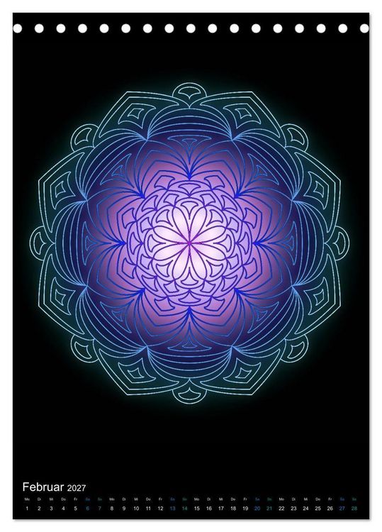 Produktbild: Mandala-Kalender 2027 (Tischkalender 2027 DIN A5 hoch), CALVENDO Monatskalender