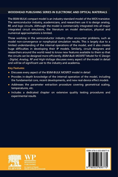 Produktbild: BSIM-Bulk MOSFET Model for IC Design - Digital, Analog, RF and High-Voltage