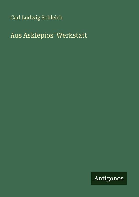 Produktbild: Aus Asklepios' Werkstatt