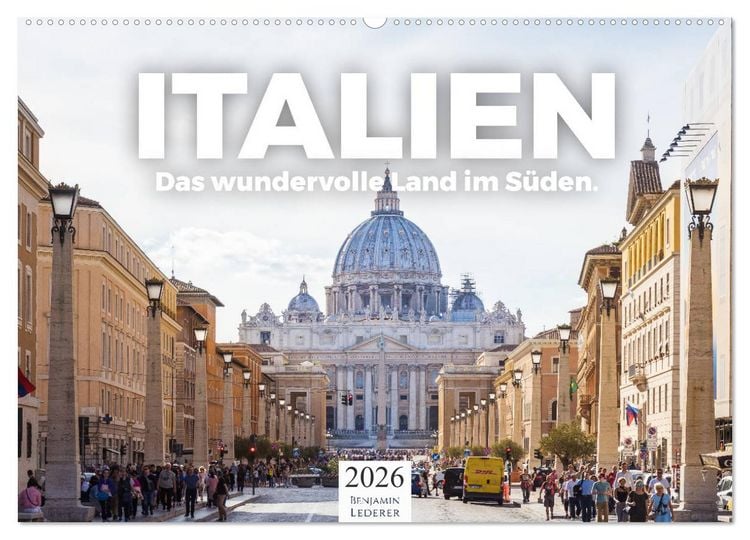 Produktbild: Italien - Das wundervolle Land im S&uuml;den. (Wandkalender 2026 DIN A2 quer), CALVENDO Monatskalender