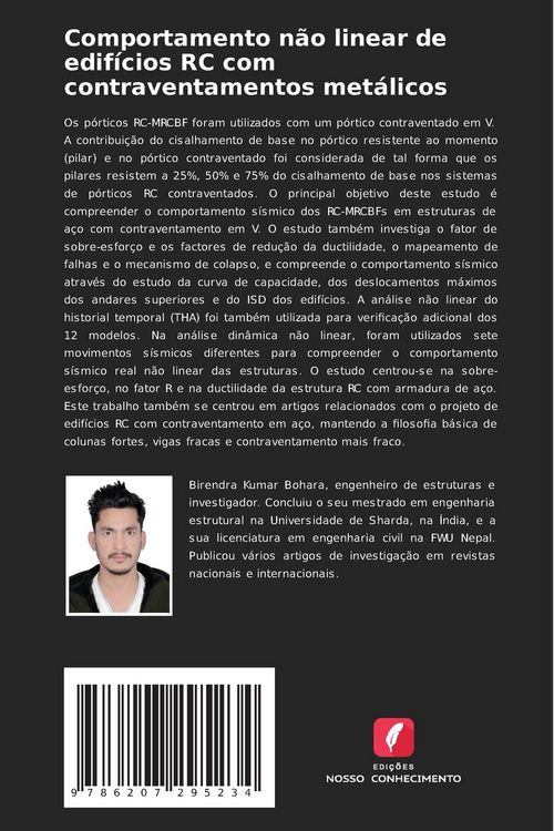 Produktbild: Comportamento n&atilde;o linear de edif&iacute;cios RC com contraventamentos met&aacute;licos