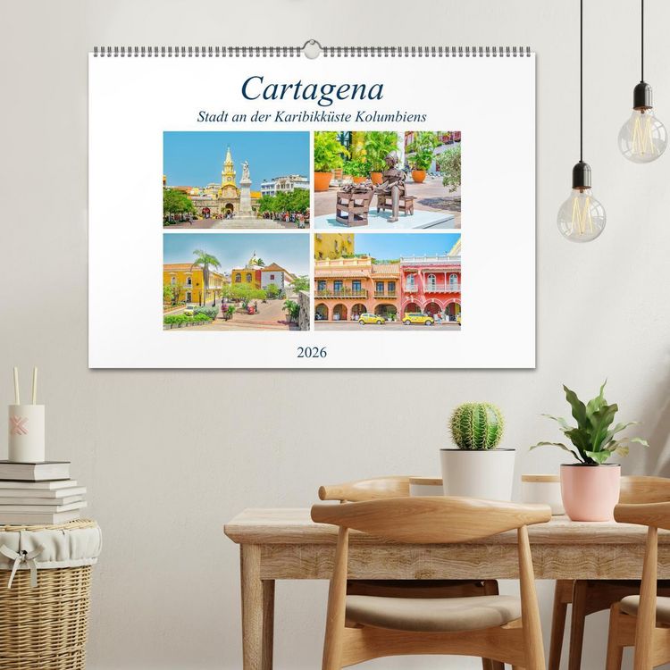 Produktbild: Cartagena - Stadt an der Karibikk&uuml;ste Kolumbiens (Wandkalender 2026 DIN A2 quer), CALVENDO Monatskalender