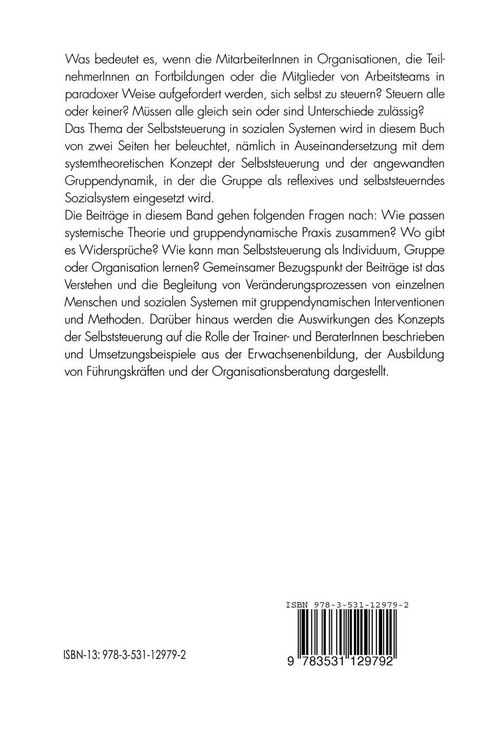 Produktbild: Die Dynamik der Selbststeuerung