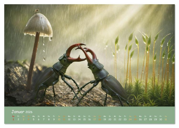 Produktbild: In feuchter Mission - Mistwetter Geschichten (Tischkalender 2026 DIN A5 quer), CALVENDO Monatskalender