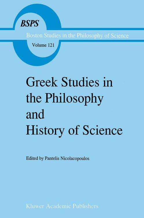 Produktbild: Greek Studies in the Philosophy and History of Science