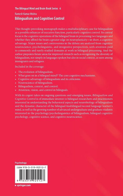 Produktbild: Bilingualism and Cognitive Control