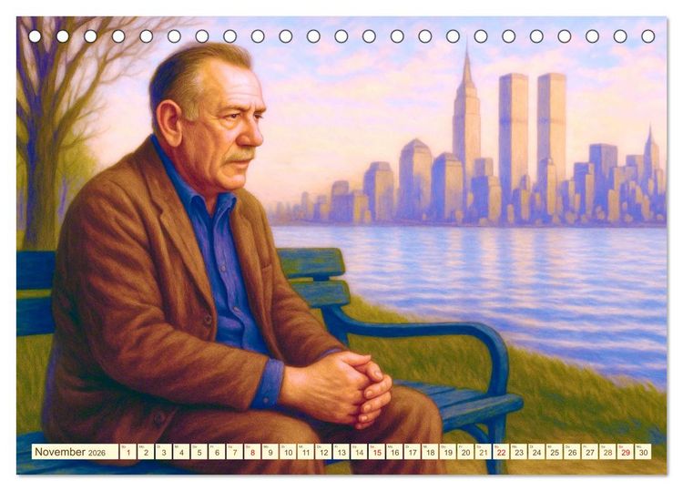 Produktbild: John Steinbeck (Tischkalender 2026 DIN A5 quer), CALVENDO Monatskalender