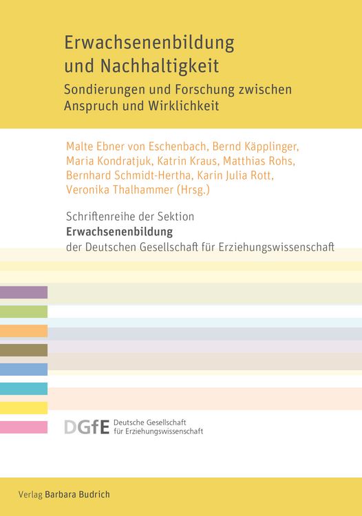 Produktbild: Erwachsenenbildung und Nachhaltigkeit