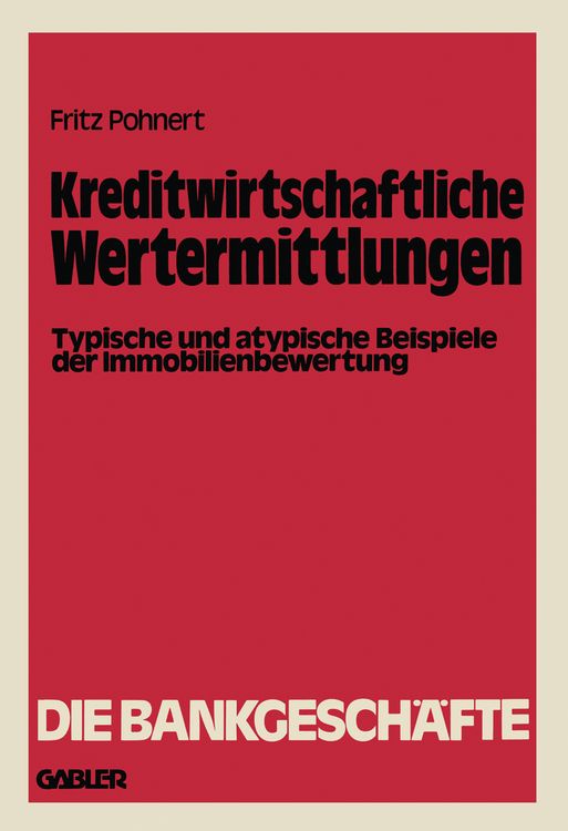 Produktbild: Kreditwirtschaftliche Wertermittlungen