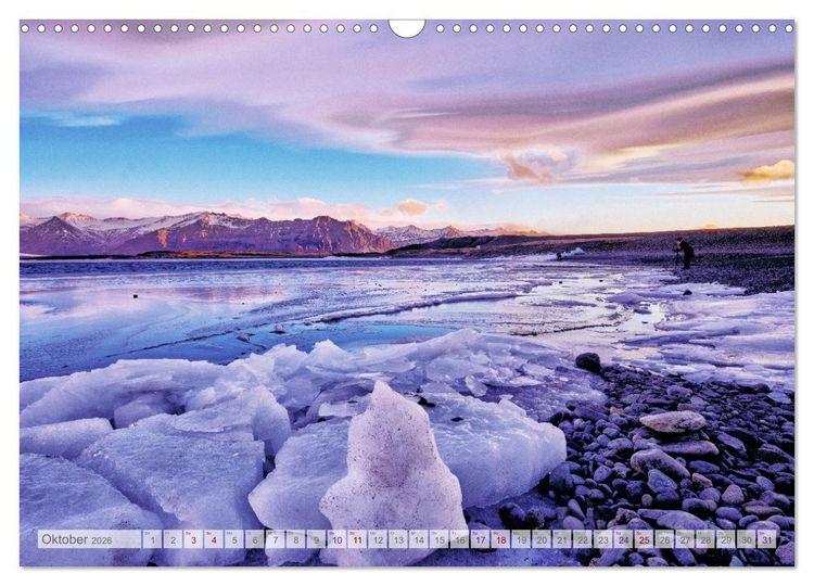 Produktbild: Surreale Landschaften Islands (Wandkalender 2026 DIN A3 quer), CALVENDO Monatskalender
