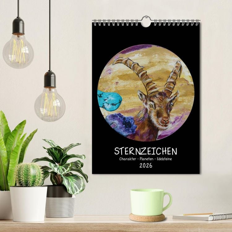 Produktbild: Sternzeichen - Charakter - Planeten - Edelsteine (Wandkalender 2026 DIN A4 hoch), CALVENDO Monatskalender