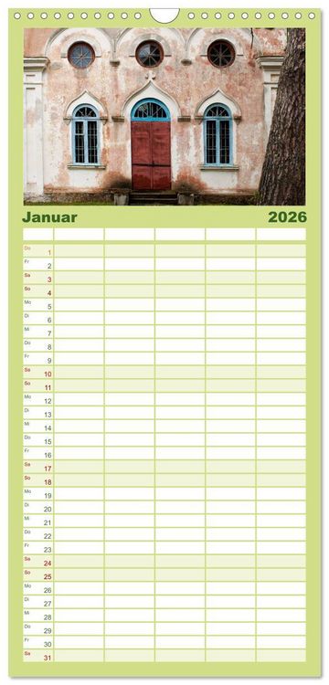 Produktbild: Familienplaner 2026 - Das Baltikum - Unterwegs in faszinierenden Kulturlandschaften mit 5 Spalten (Wandkalender, 21 x 45 cm) CALVENDO