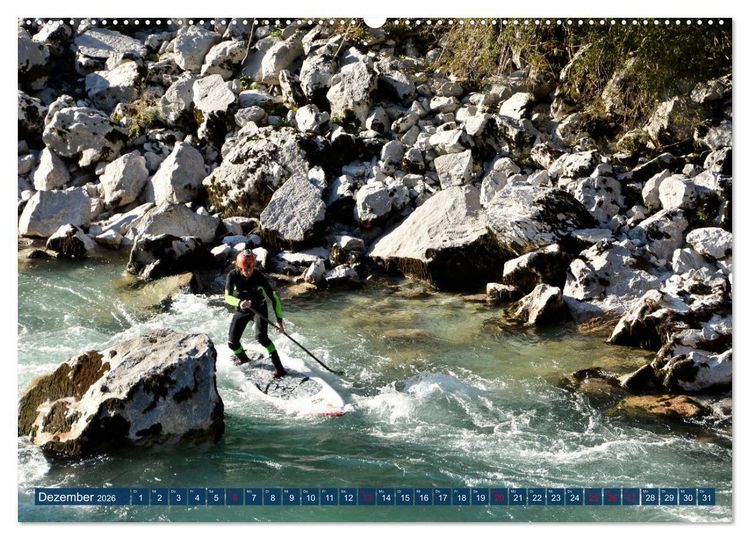 Produktbild: Wildwasser Stand up (hochwertiger Premium Wandkalender 2026 DIN A2 quer), Kunstdruck in Hochglanz