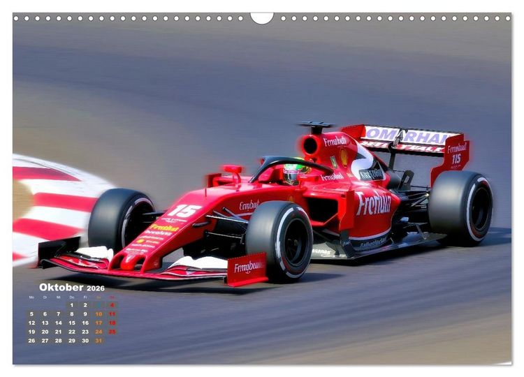 Produktbild: Formel E, Strom, Speed und Sieg (Wandkalender 2026 DIN A3 quer), CALVENDO Monatskalender