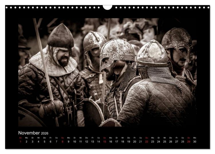 Produktbild: Wikinger und Krieger (Wandkalender 2026 DIN A3 quer), CALVENDO Monatskalender